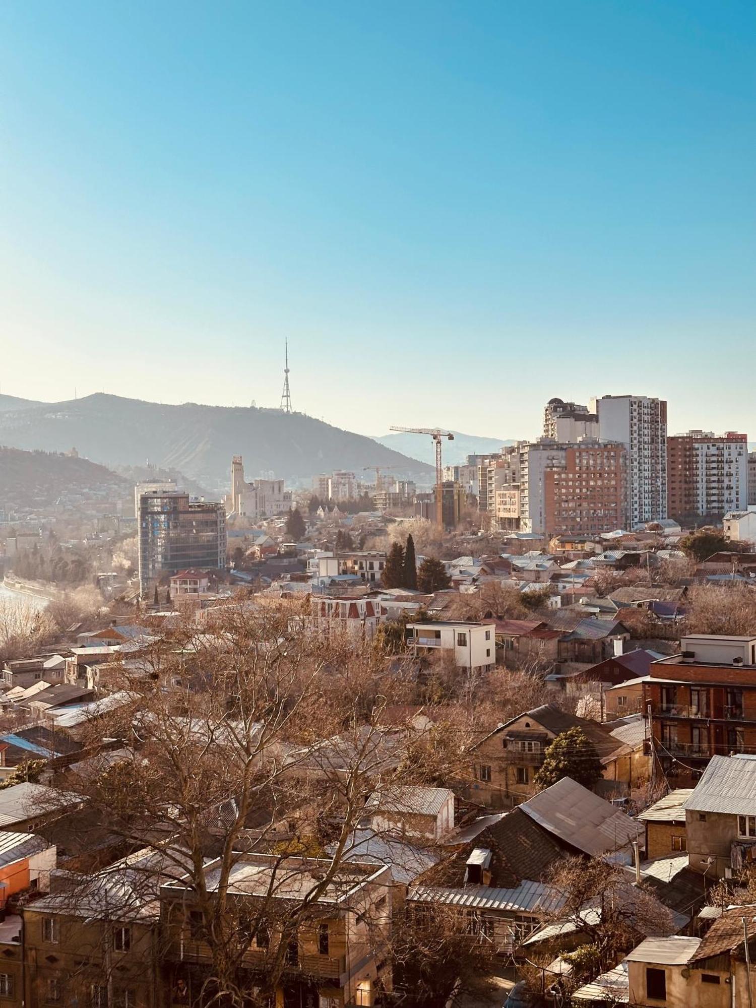 Twins Tower Leilighet Tbilisi Eksteriør bilde